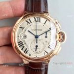 Swiss Copy Cartier Ballon Bleu Chronograph 8101 MC Watch Rose Gold